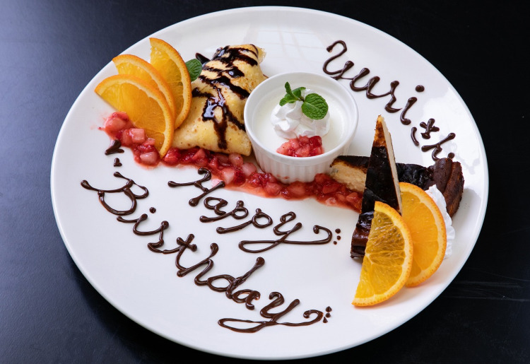 お祝いプレートの用意も可能です！