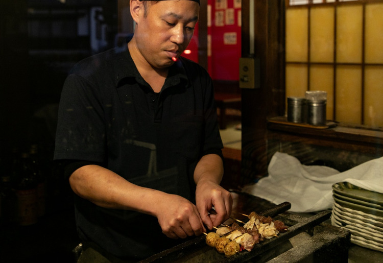 串焼きメニューが人気